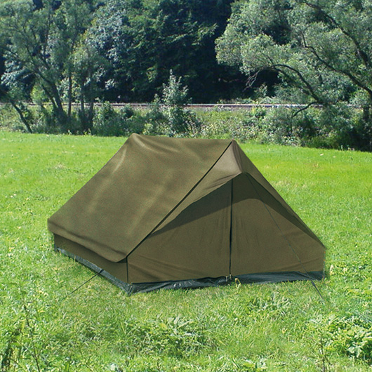 2-mann-zelte-108gmz.jpg Mil Tec Zelt Mini Pack Super für 2 Personen oliv – Bild 1