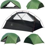 ATEPA Ultraleicht Zelt 2 Personen 1.9kg Wasserdicht & Windschutz | Camping Zelt Abtrennbares Mesh Innenkonto Mit Vorbau Für Trekking Camping ...