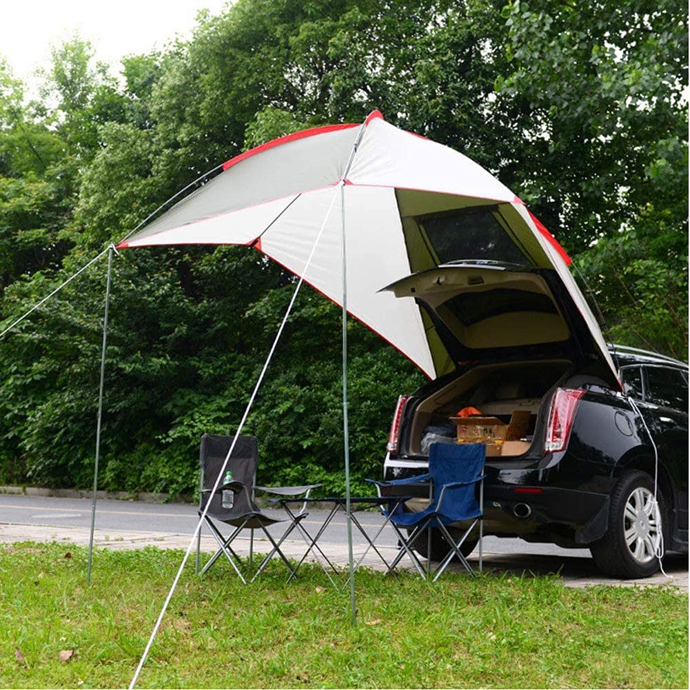 anhaenger-zelt-233fgz.jpg Auto Outdoor Camping Zelt Kofferraumzelt Fahrzeugzelte,Wasserdicht Tragbares Zelt Sun Shelter Anhänger Zelt Heck Markise Pergola Dachzelt für ... – Bild 1
