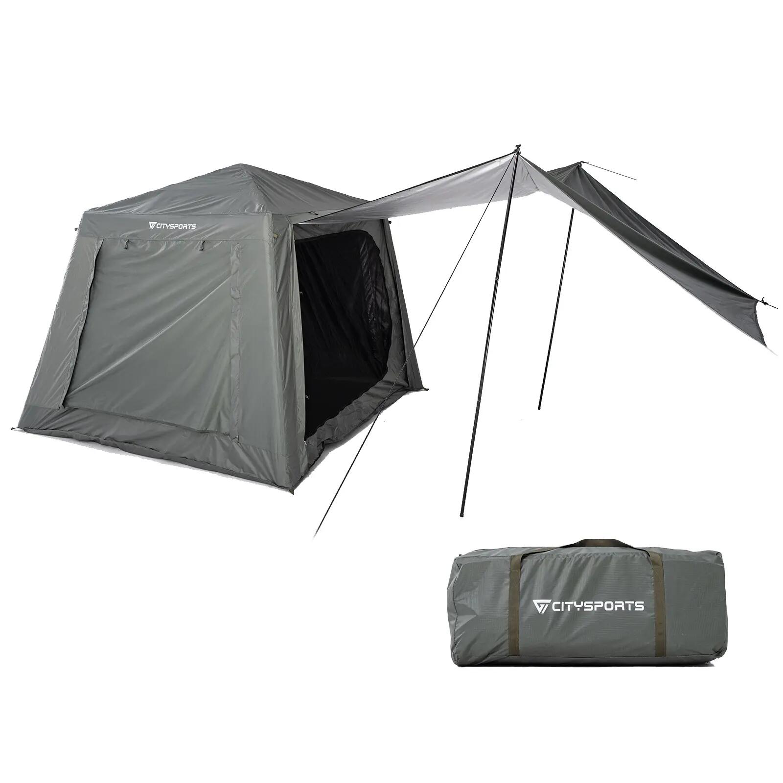 aufblasbares-zelt-decathlon-567rhk.jpg Aufblasbares Camping zelt mit Handpumpe–Einfacher Aufbau–Wasserdicht–Winddicht – Bild 1