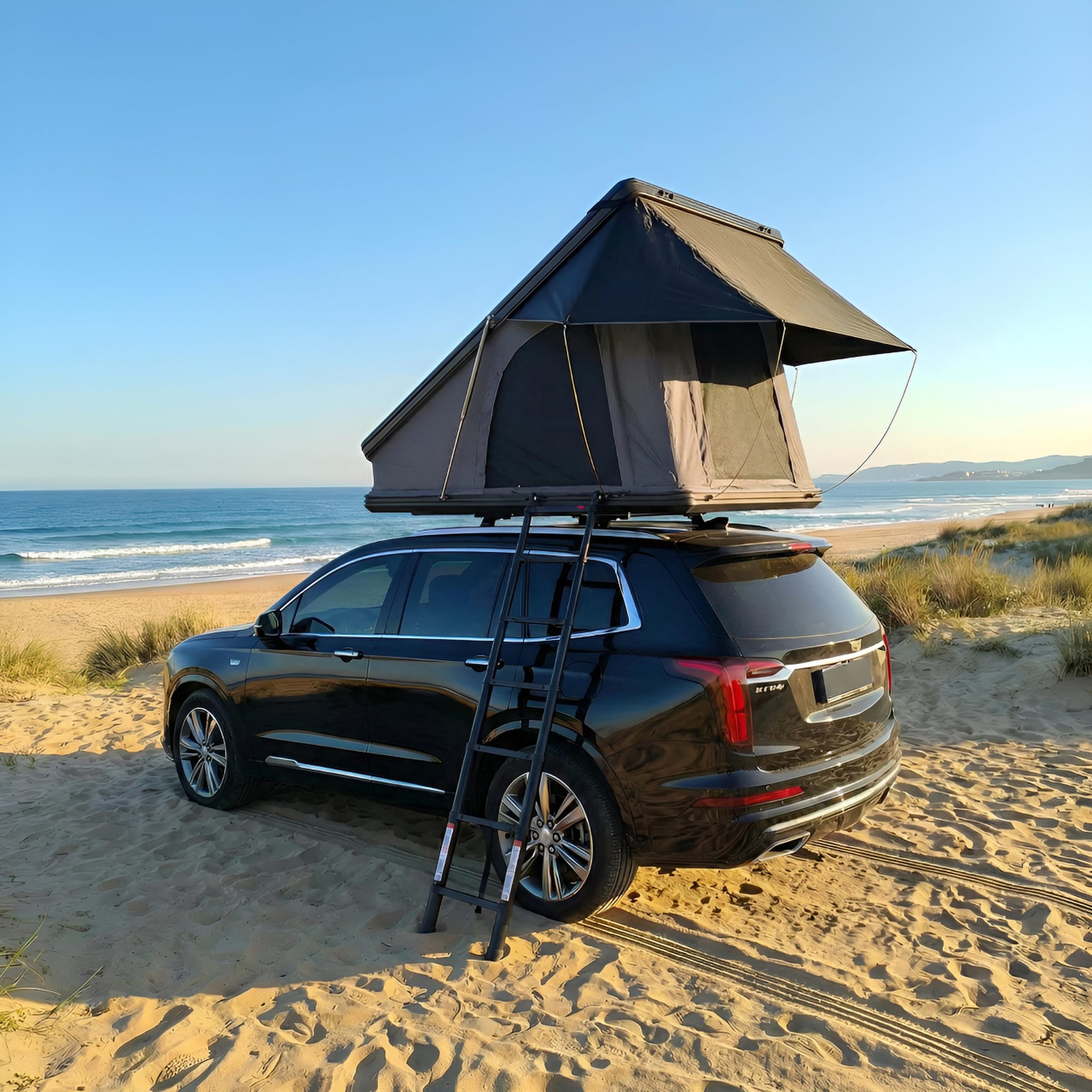auto-dach-zelt-187bqs.jpg TZIpower Dachzelt Autodachzelt Aluminium Hardcase Dachzelt Auto Camping LED Dachträger, Personen: 3 (1 tlg) – Bild 1