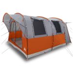 vidaXL Autozelt 4 Personen Grau und Orange Wasserfest | vidaXL.de