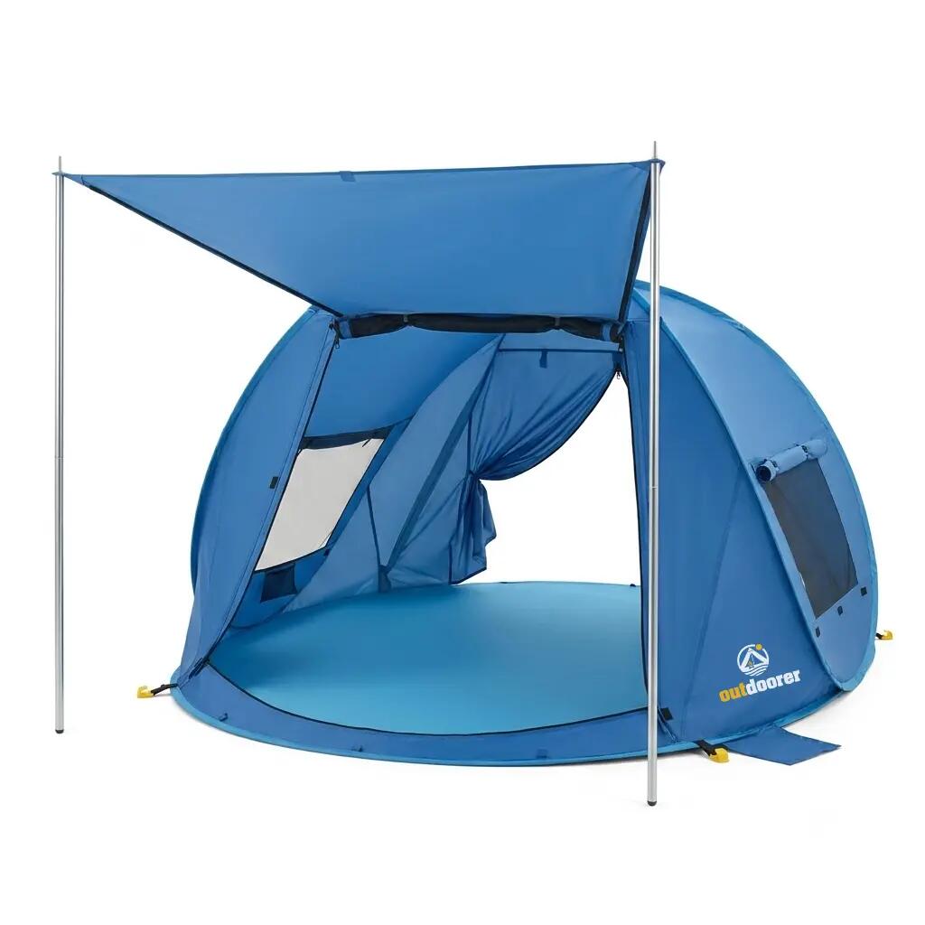 decathlon-strandmuschel-044gas.jpg Pop Up Strandmuschel Beach Air Max Verschließbares Strandzelt – Bild 1