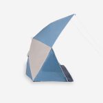 Strandmuschel Compact drei Personen UPF50+ Durchmesser 180 cm Iwiko grau/beige | Decathlon
