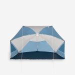 Strandmuschel Compact drei Personen UPF50+ Durchmesser 180 cm Iwiko grau/beige | Decathlon