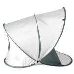 Luxus Pop Up Strandzelt XXL Leichtgewicht UV 50+ Schutz Silber
