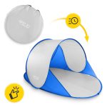 Pop Up Strandmuschel Selbstaufbauendes Strandzelt UV Schutz Wind 4FIZJO | Decathlon