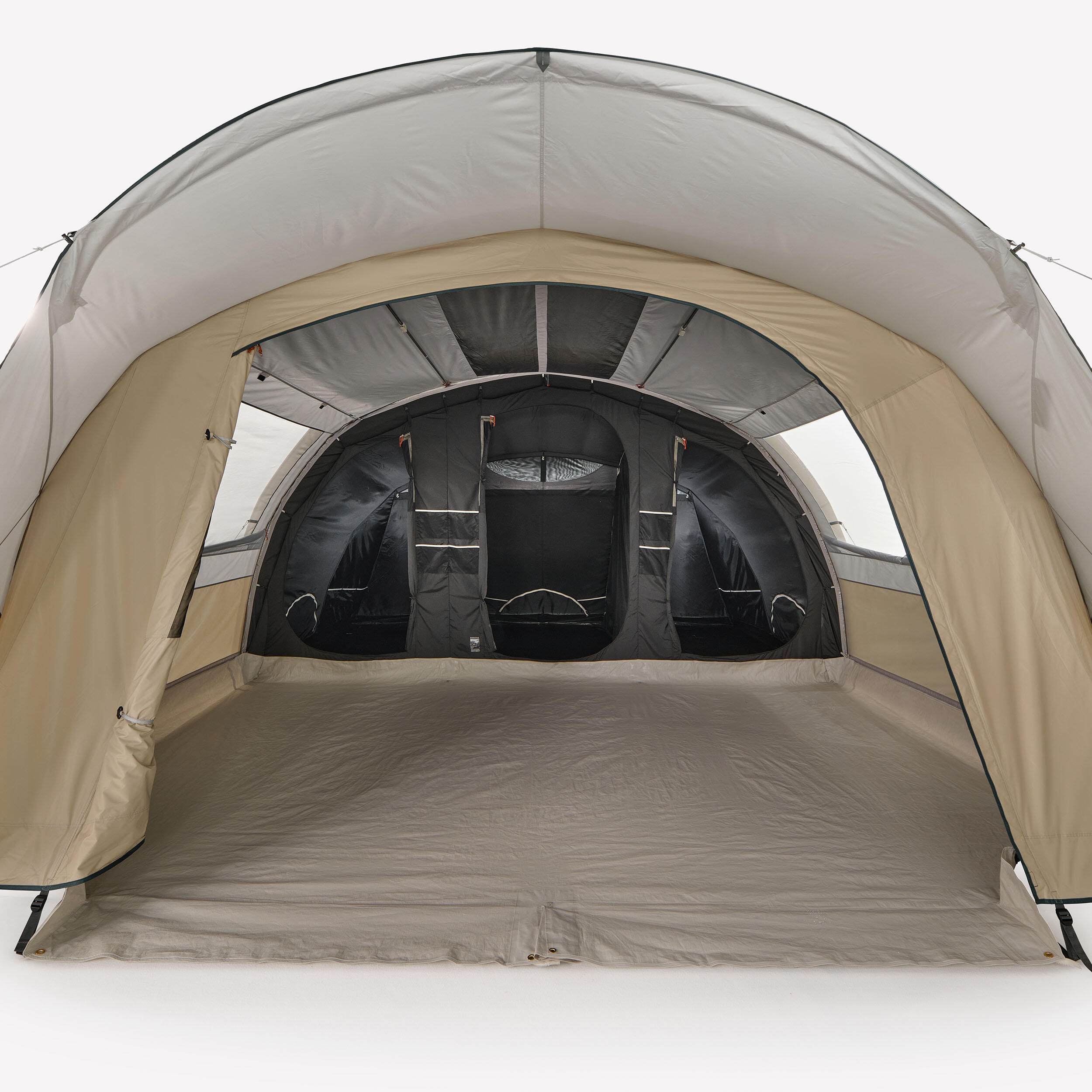 decathlon-zelt-aufblasbar-436ugl.jpg Familienzelt aufblasbar Fresh & Black Air Seconds 6.3 für 6 Personen 3 Kabinen – Bild 1