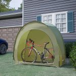 pro.tec Fahrradzelt Bergendal für 2 Fahrräder Fahrradgarage Outdoor Fahrradabdeckung wasserdicht Fahrrad Aufbewahrung Camping Gartenzelt 198 x 84 x ...