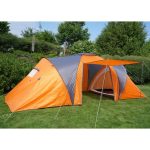 Campingzelt Loksa, 6 Mann Zelt Kuppelzelt Igluzelt Festival Zelt, 6 Personen ~ orange