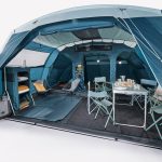 Familienzelt Stangenaufbau Arpenaz 6.3 für 6 Personen 3 Kabinen | Decathlon