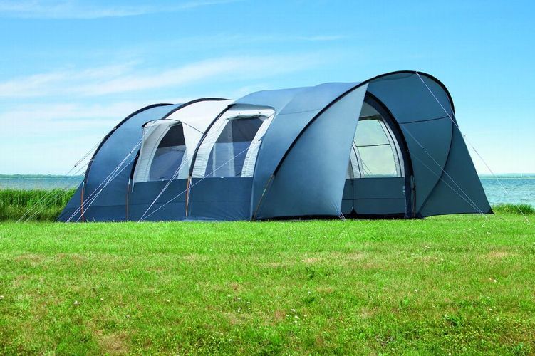 grosse-zelte-183pvl.jpg Dwt Campingzelt Gobi Plus Größe 4 mit abnehmbarem Sonnenvordach Zelte Tunnelzelte – Bild 1