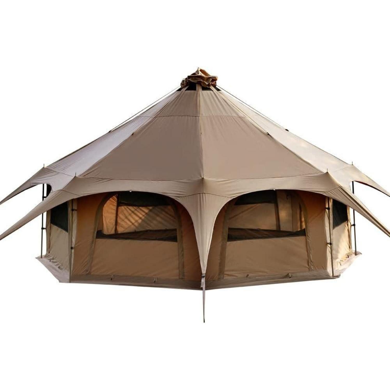 grosses-zelt-011izh.jpg LuxusKollektion Tipi Zelt Tipi Zelt Baumwolle 6 8 Personen Familienzelt Canvas Großes Glamping – Bild 1
