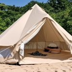Fine Life Pro Hauszelt Wasserdichtes 4 Meter Campingzelt (Jurte) aus Baumwoll Canvas