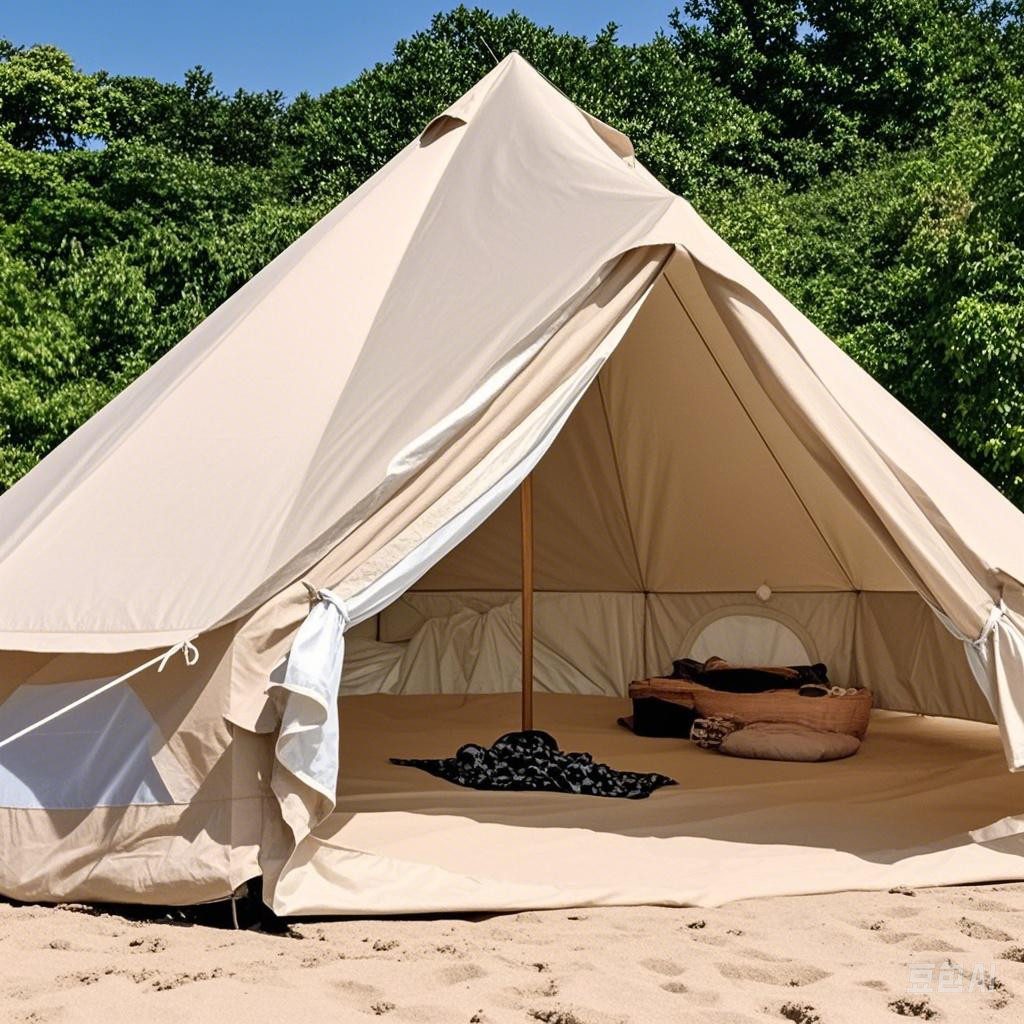 hauszelte-929xij.jpg Fine Life Pro Hauszelt Wasserdichtes 4 Meter Campingzelt (Jurte) aus Baumwoll Canvas – Bild 1