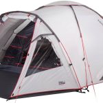 High Peak Kuppelzelt Zelt Almada 4.0, Personen: 4 (mit Transporttasche), 2 Klarsichtfolienfenster mit Abdeckung, Doppeltür mit ganzflächiger Gaze