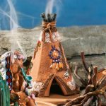 Räucher Indianerzelt „Tipi", Räucherfigur aus Terrakotta