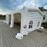 aufblasbares Partyzelt 4,5m x 8,5m huepfburgen verleih leipzig