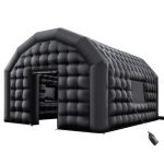 VEVOR Aufblasbares Partyzelt 5x4x3,8 m, Würfelzelt für Disco Nachtclub, Pavillon Hochzeitszelt mit 680W Gebläse, Sandsack, 2 Fenster für ...