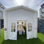 aufblasbares Partyzelt 3,5m x 6,5m huepfburgen verleih leipzig