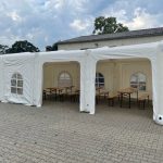 aufblasbares Partyzelt 4,5m x 8,5m huepfburgen verleih leipzig