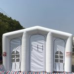 aufblasbares Partyzelt 5,5m x 10,5m huepfburgen verleih leipzig