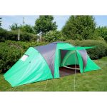 Campingzelt Loksa, 6 Mann Zelt Kuppelzelt Igluzelt Festival Zelt, 6 Personen ~ grün