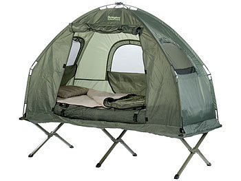 Produktbild NX-3931 Semptec Urban Survival Technology 4in1 Zelt mit Feldbett, Winter Schlafsack, Matratze und Sonnenschutz – Bild 1