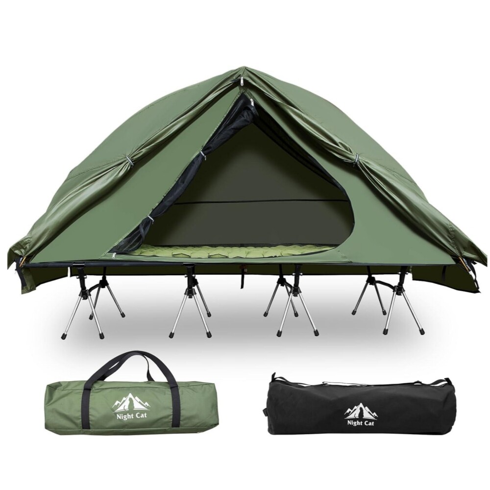 zelt-mit-feldbett-353dtk.jpg Campingbett mit Zelt erhöhtes Feldbett 220x70x40 cm erhöhtes Feldbett mit Zelt | eBay.de – Bild 1