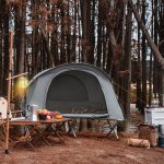 SoBuy OGS60 Feldbett mit Zelt Wurfzelt Feldbett 4in1 Zelt mit Campingliege Schlafsack Matratze und Zubehör Zelt