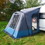 your GEAR Wohnwagenvorzelt Pampero 280 Caravan Zelt, Reise Vorzelt, 2 Eingänge und großes Fenster