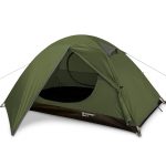 Bessport Zelt 1 Personen Ultraleichte Camping Zelte, 3 4 Saison Wasserdicht & Winddicht Kuppelzelt, Kleine Packungsgröße, Geeignet für Erwachsene, ...