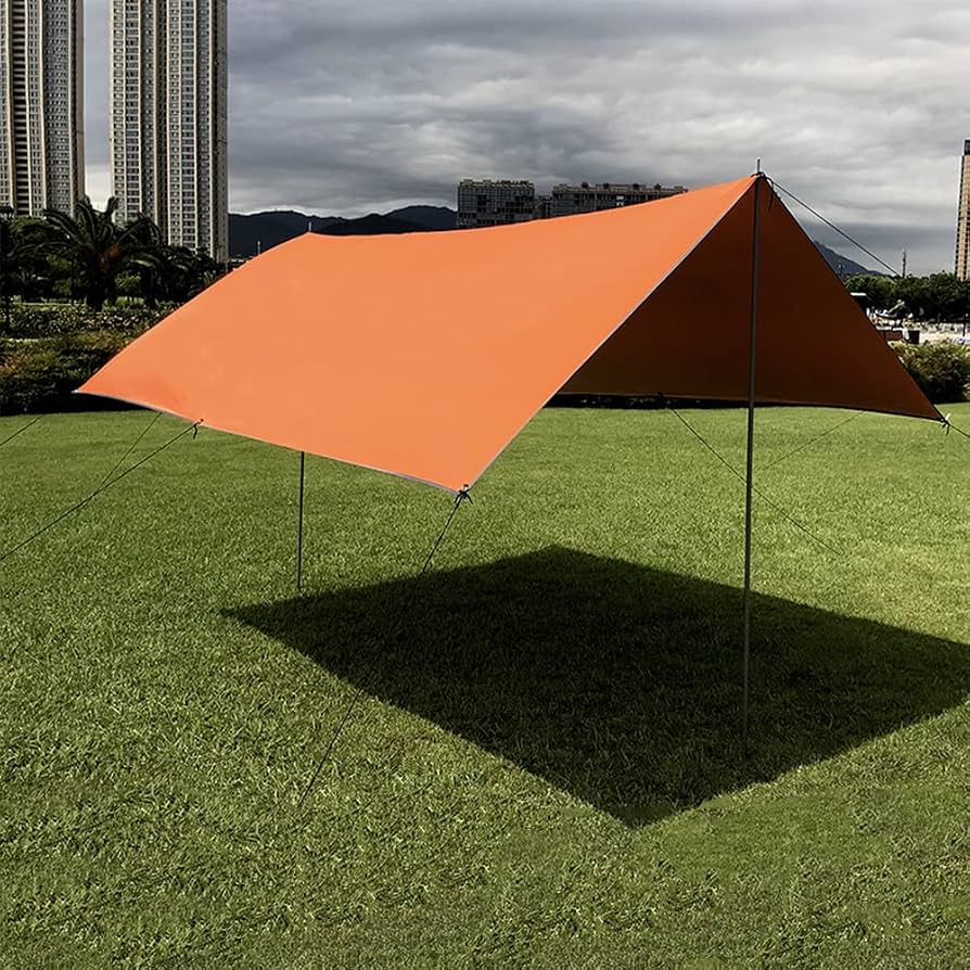 zeltplanen-327xqq.jpg Zeltplanen, Camping Regenschutz, tragbar, leicht, wasserdicht, Campingzelt, Strandzelt, Sonnenschutz, Schutz für Camping, Outdoor, Reisen, 3 x 3 m : ... – Bild 1